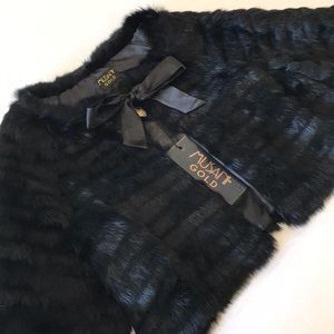 Musani Couture Black Rabbit Fur Jacket